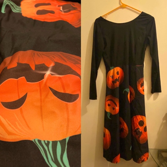 Halloween Pumpkin Dress Size Small - Picture 1 of 6